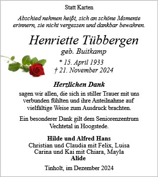 Henriette Tübbergen