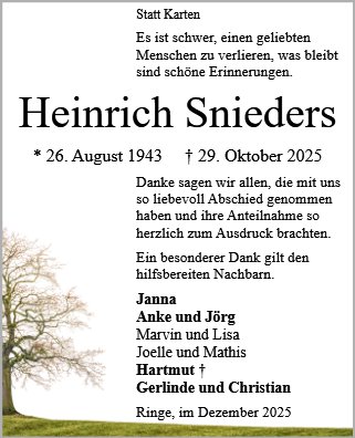 Heinrich Snieders