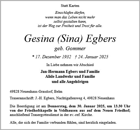 Gesina Egbers
