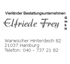 Vierländer Bestattungsunternehmen Elfriede Frey