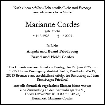 Marianne Cordes
