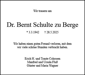 Bernt Schulte