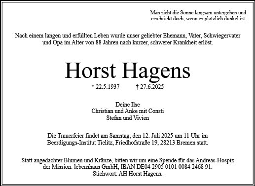 Horst Hagens