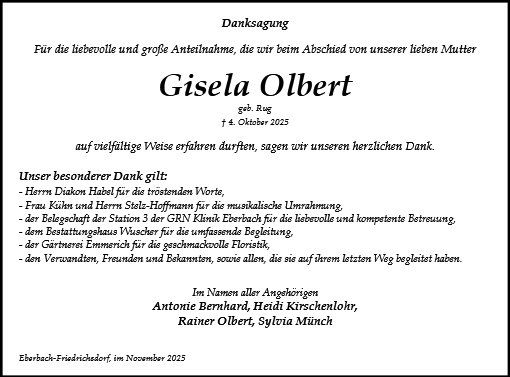 Gisela Olbert