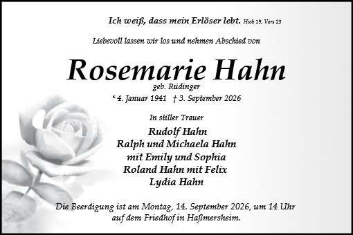 Rosemarie Hahn