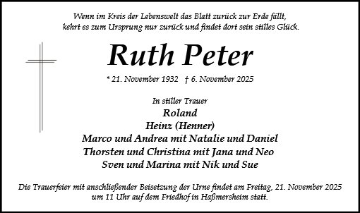Ruth Peter