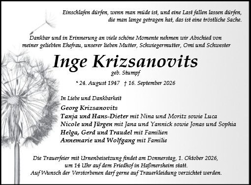 Ingeborg Krizsanovits