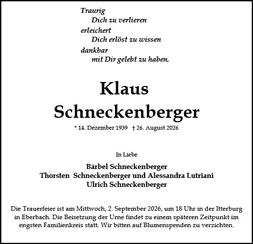 Klaus Schneckenberger