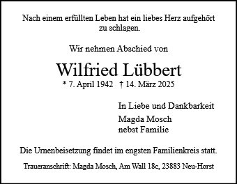 Wilfried Lübbert