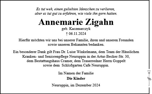 Annemarie Zigahn