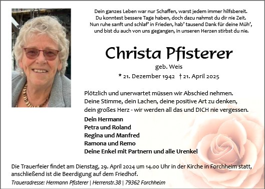 Christa Pfisterer