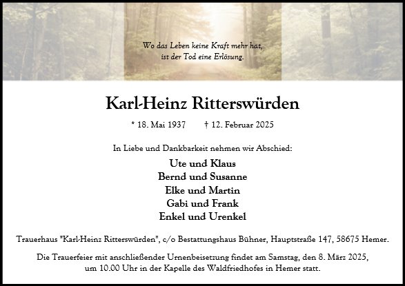 Karl-Heinz Ritterswürden