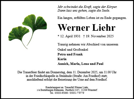 Werner Liehr