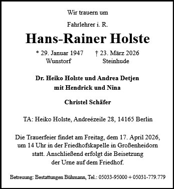 Hans-Rainer Holste