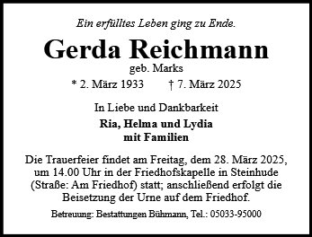 Gerda Reichmann