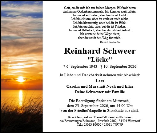 Reinhard Schweer
