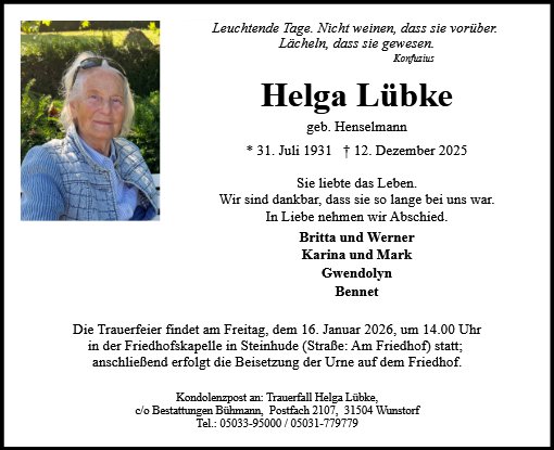 Helga Lübke