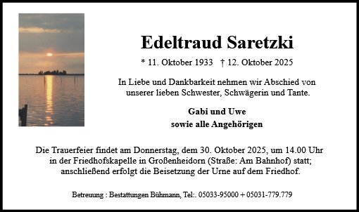 Edeltraud Saretzki