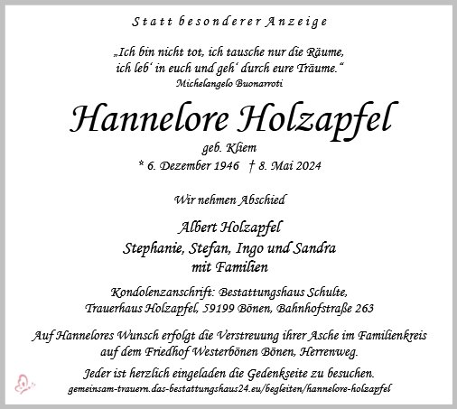 Hannelore Holzapfel