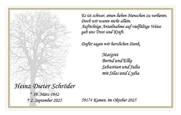 Heinz Dieter Schröder