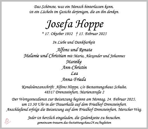 Josefa Hoppe