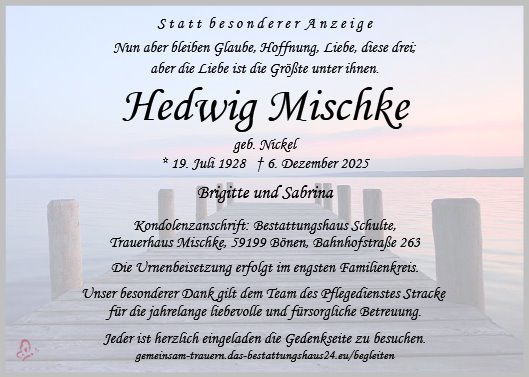 Hedwig Mischke