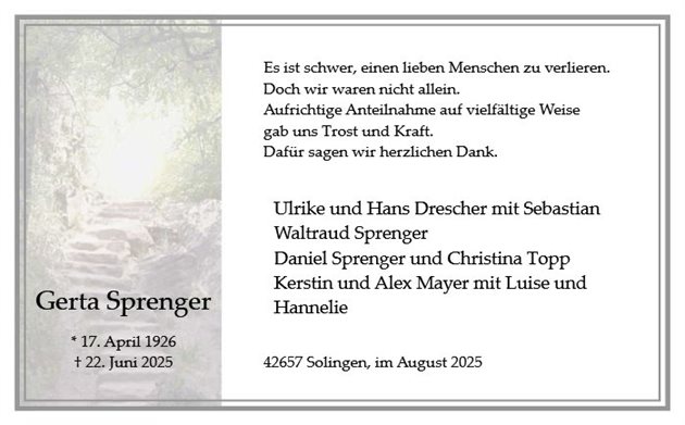 Gerta Sprenger