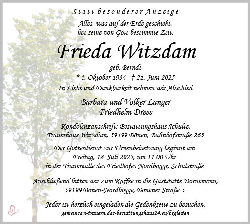 Frieda Witzdam