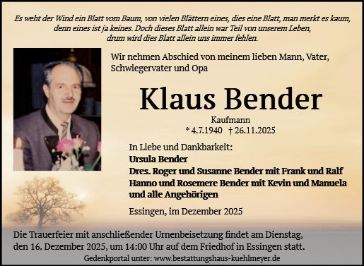 Klaus Bender