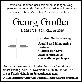 Georg Herbert Johannes Großer