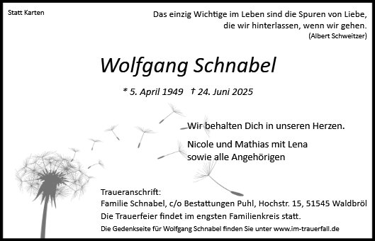 Wolfgang Schnabel