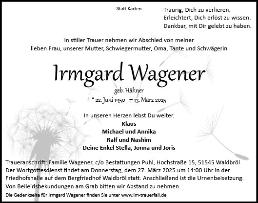 Irmgard Wagener