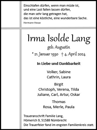 Irma Lang