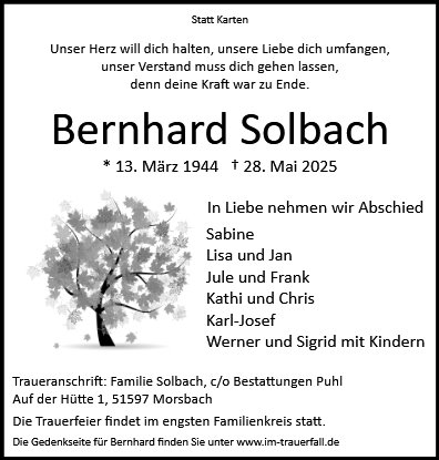 Bernhard Solbach