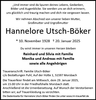 Hannelore Utsch-Böker