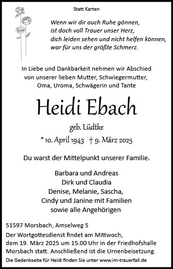 Heidemarie Ebach