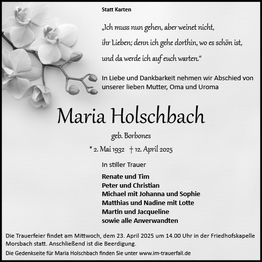 Maria Holschbach