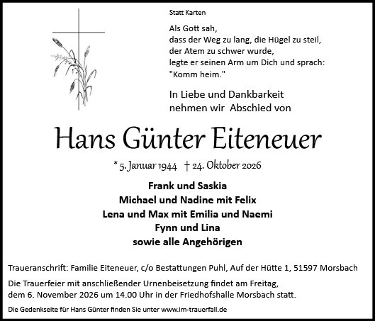 Hans Günter Eiteneuer