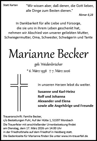 Marianne Becker