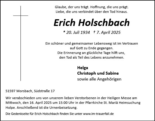Erich Holschbach