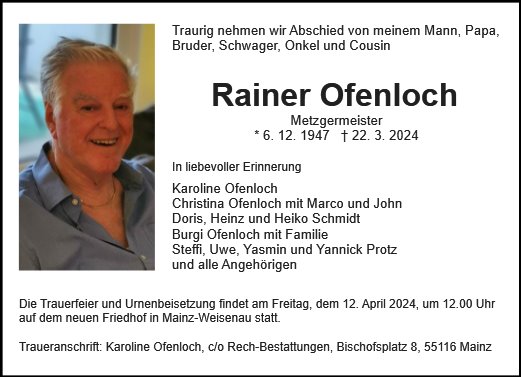Rainer Ofenloch