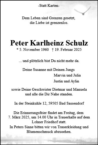 Peter Karl-Heinz Schulz