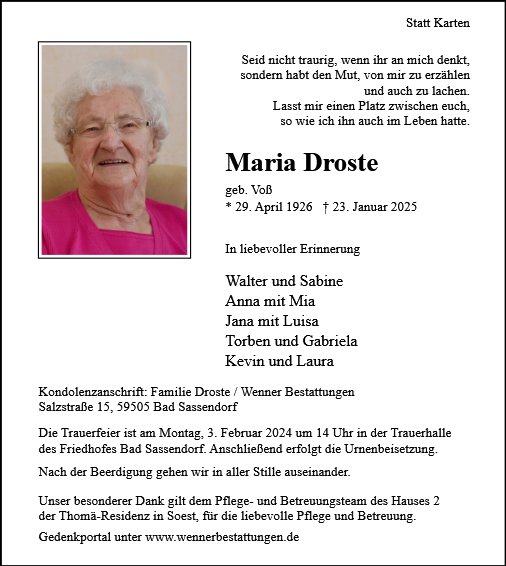 Maria Droste