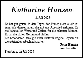 Katharine Hansen
