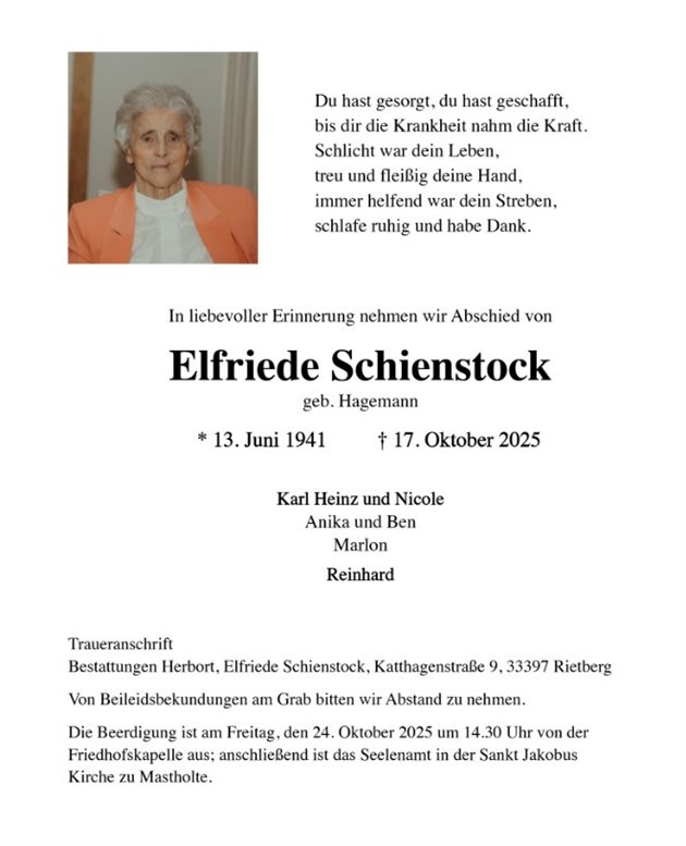 Elfriede Schienstock