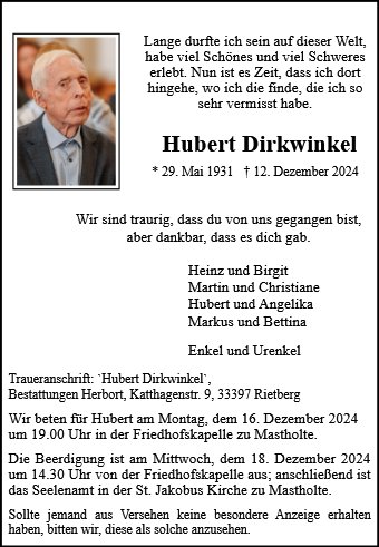 Hubert Dirkwinkel