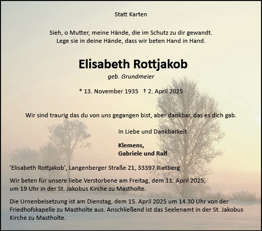 Elisabeth Rottjakob