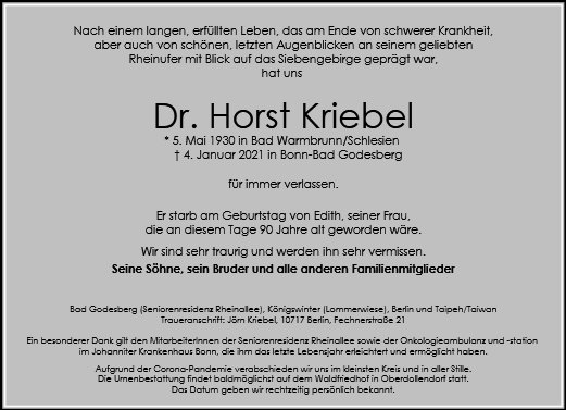 Horst Kriebel