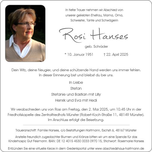 Rosemarie Hanses