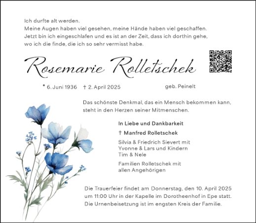 Rosemarie Rolletschek
